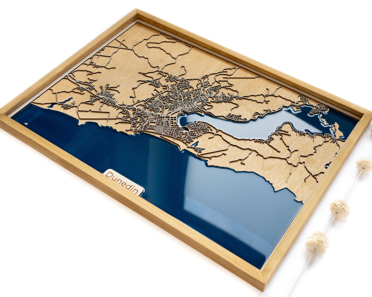 Dunedin Themed Gift | Seaside Unique Map | DifferentMaps