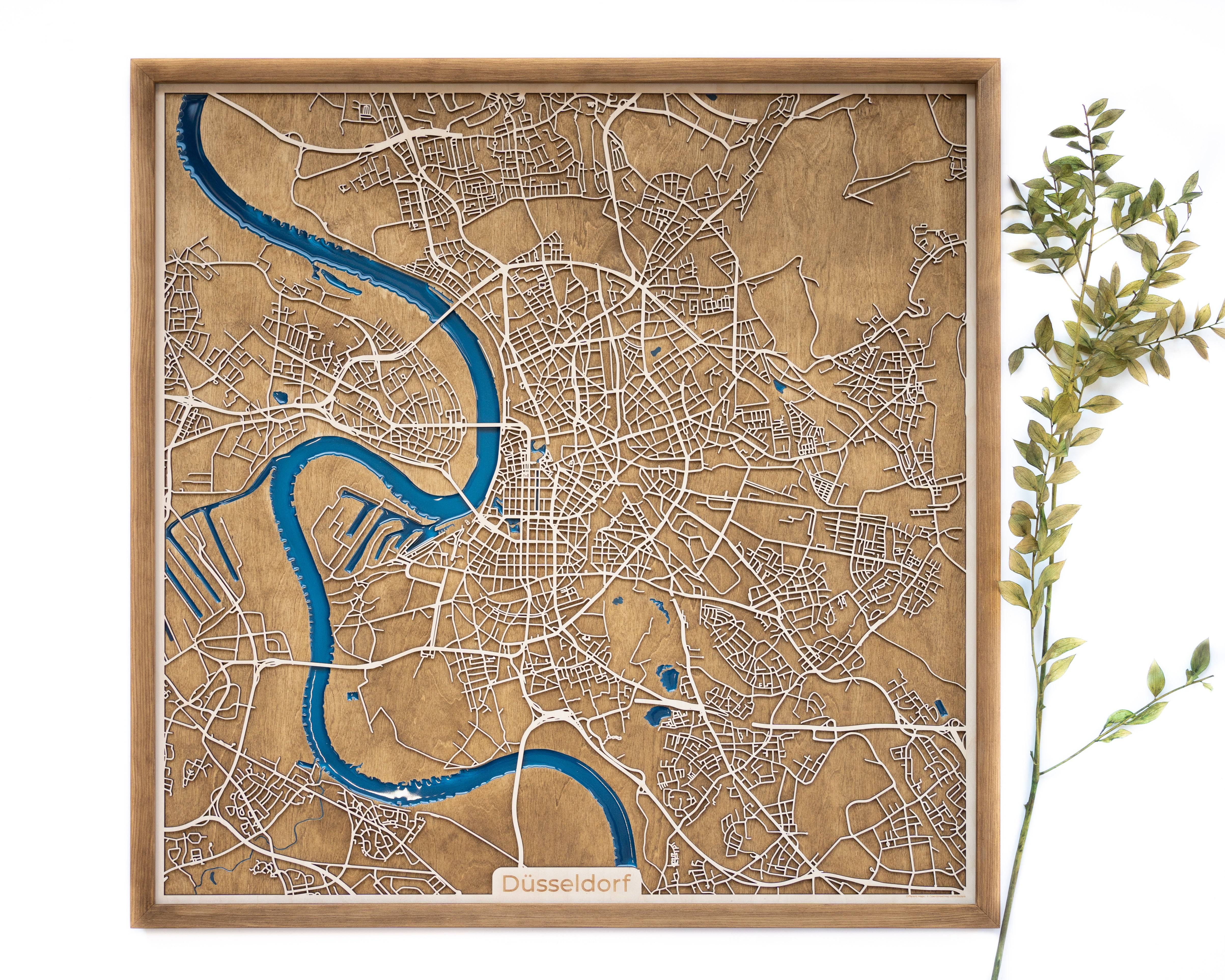 Düsseldorf Wood Map