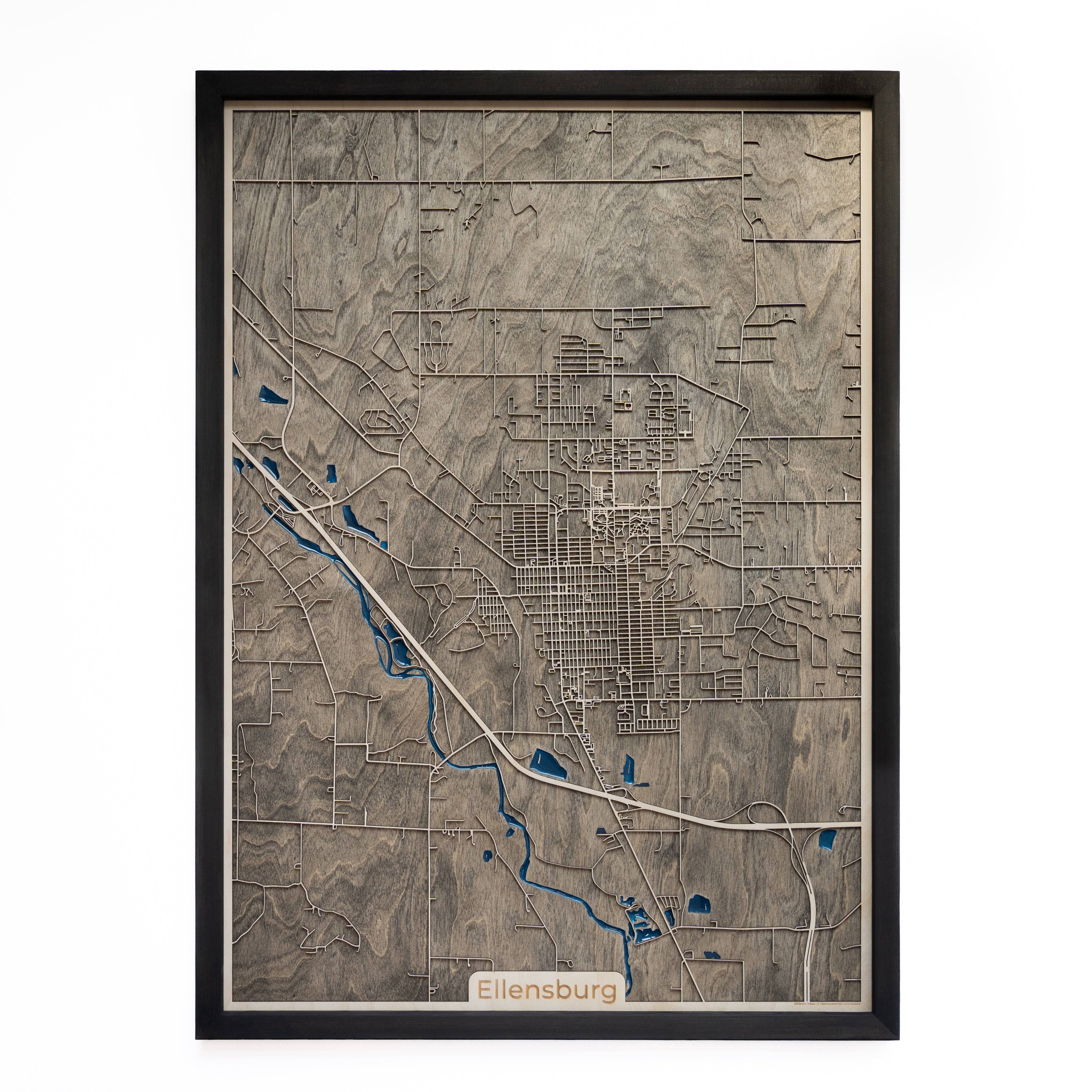 Ellensburg Wood Map