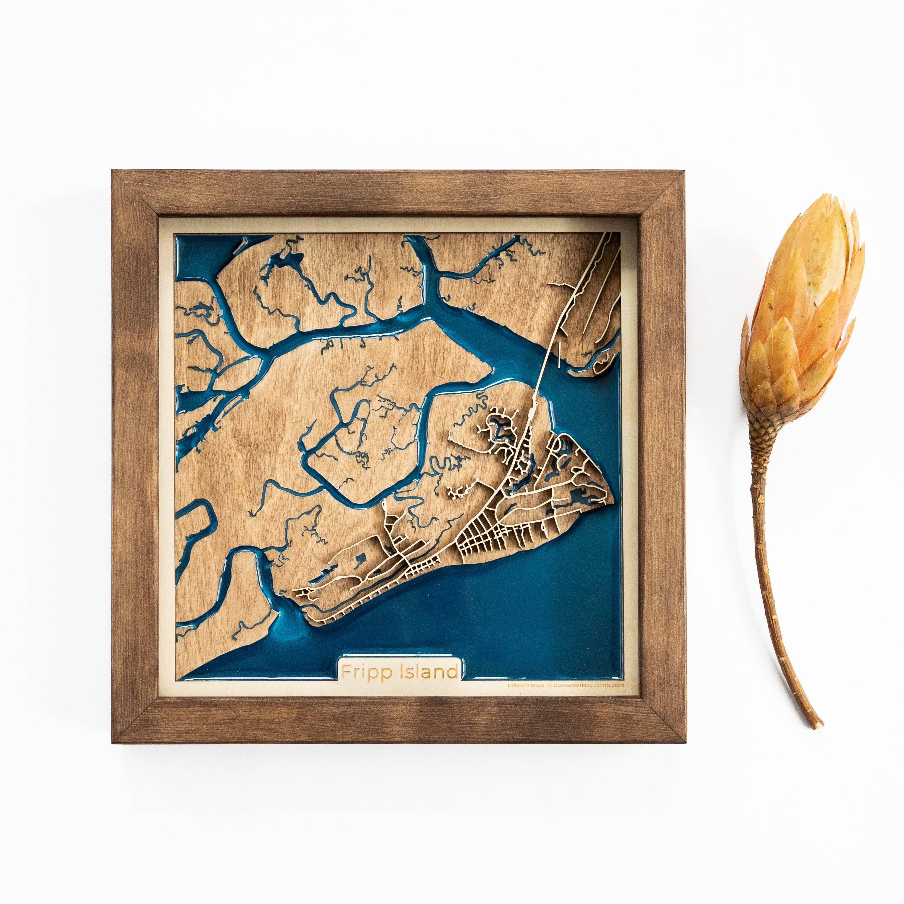 Fripp Island Wood Map