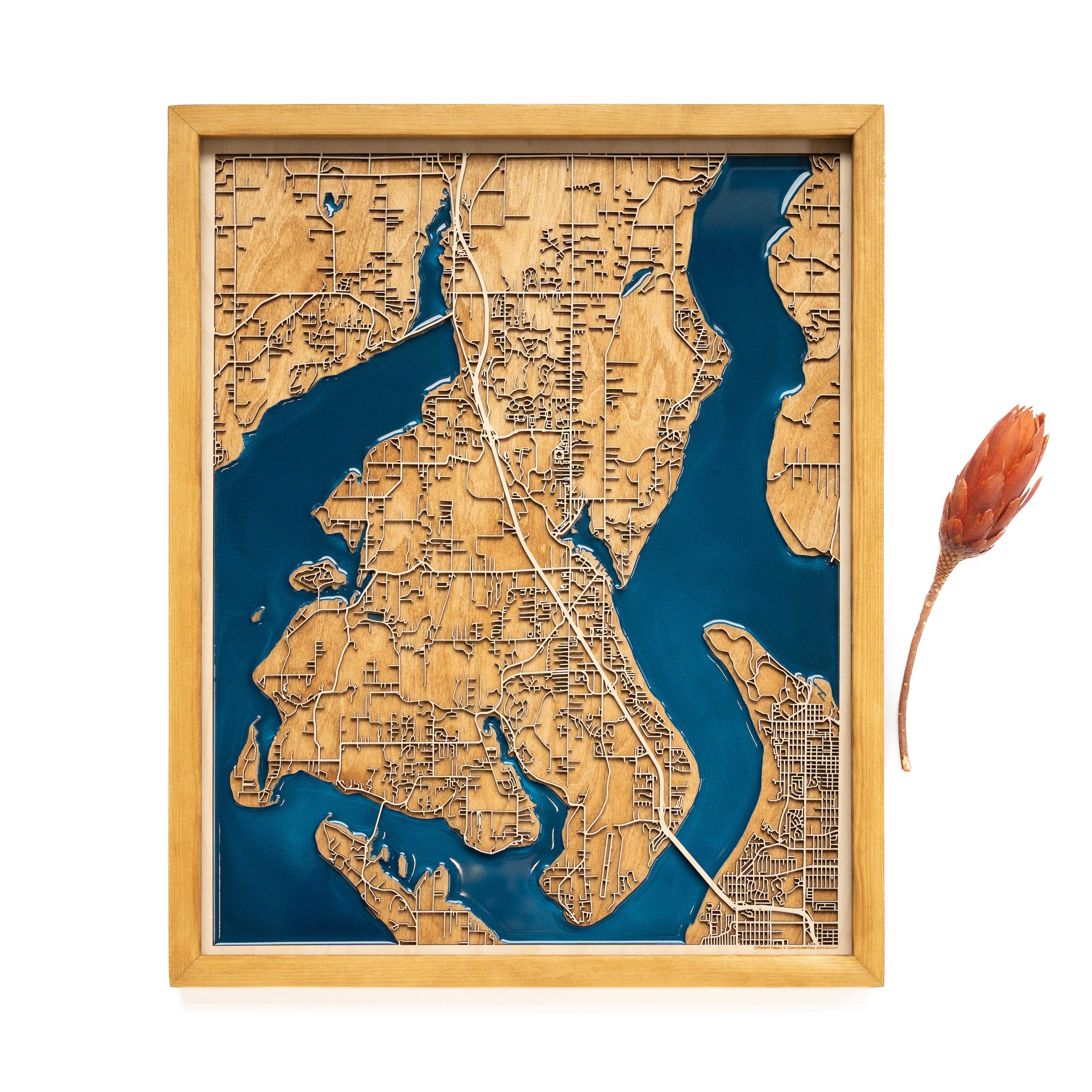 Gig Harbor Wood Map