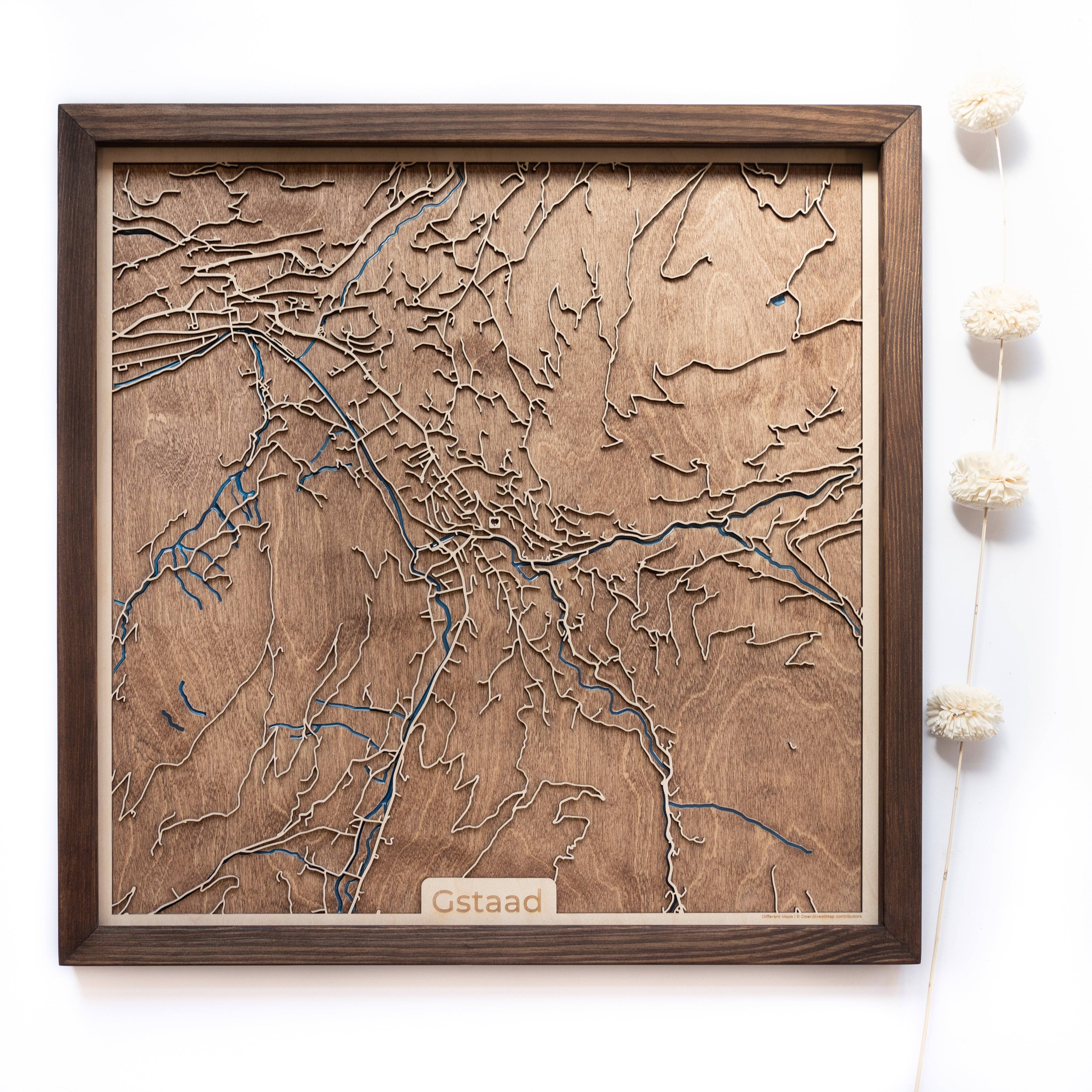 Gstaad Wood Map