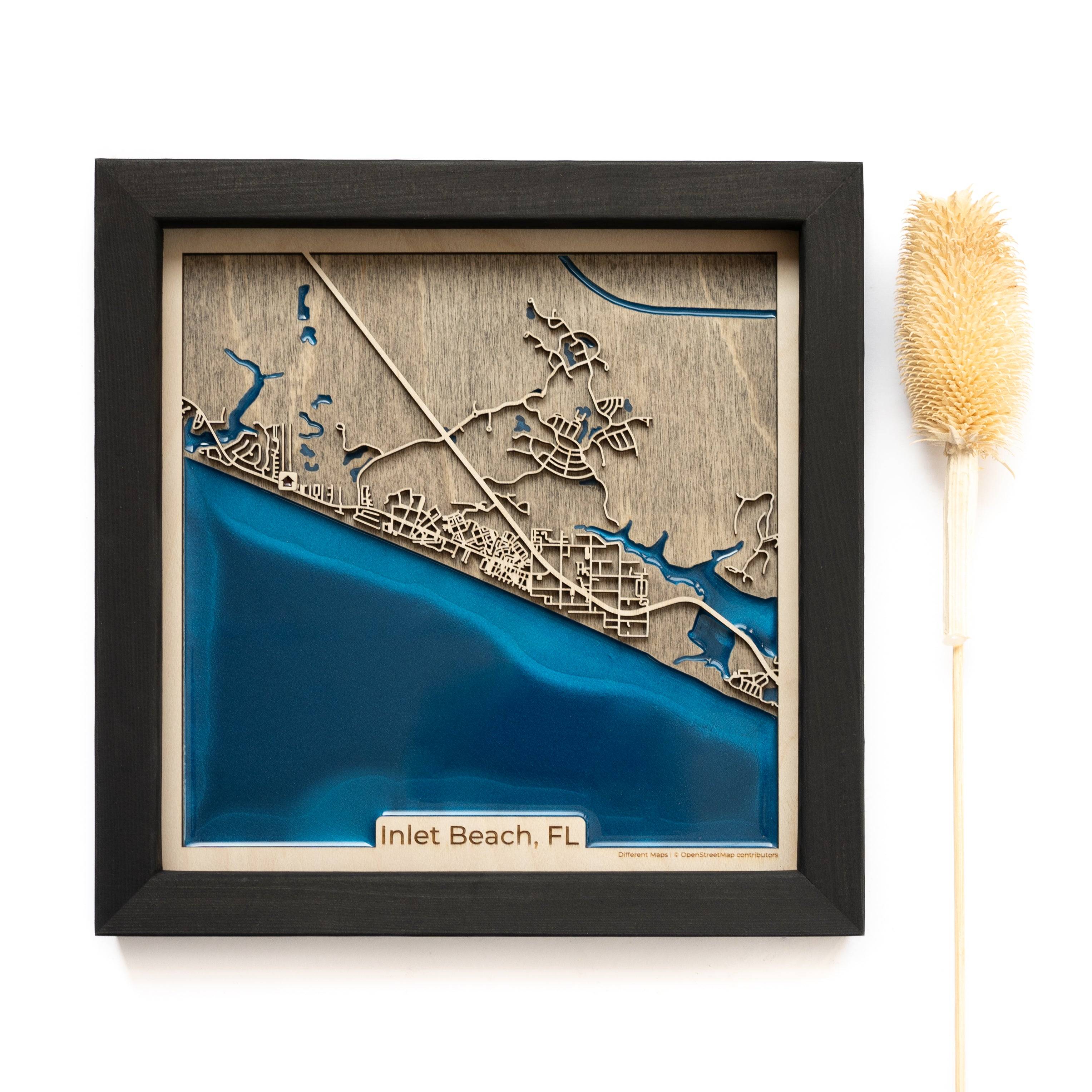 Inlet Beach FL Wood Map