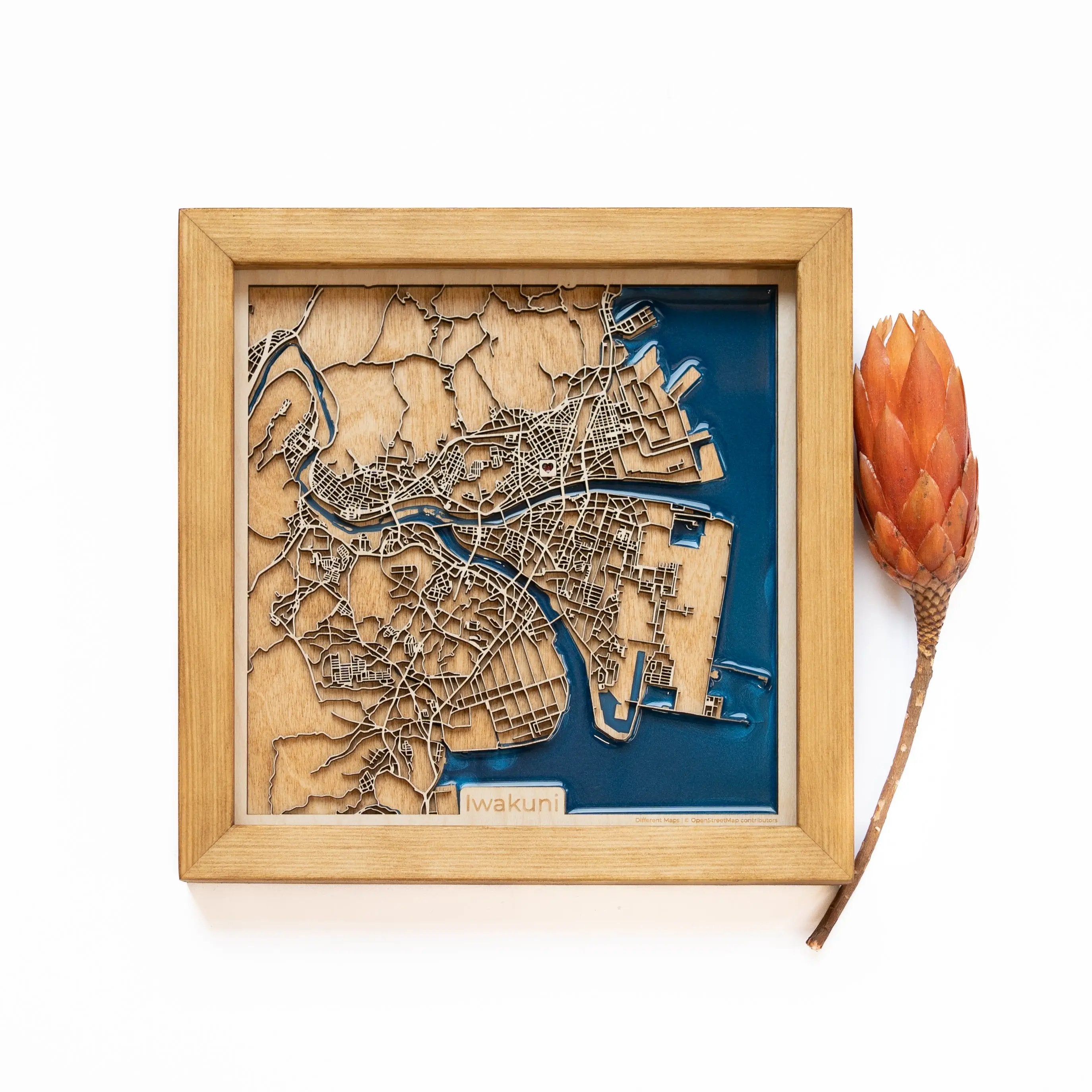 Iwakuni Wooden Map