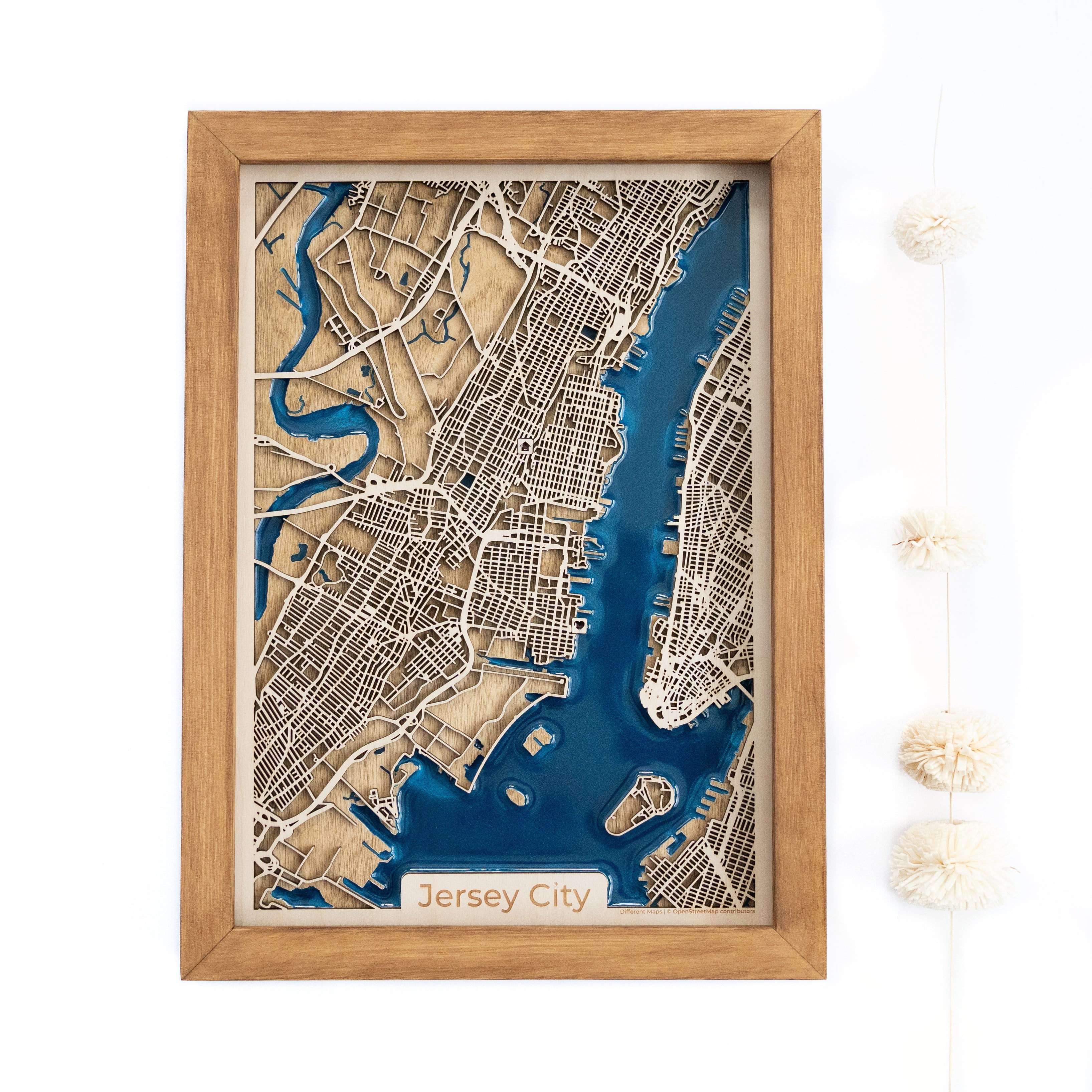 Jersey City Wood Map