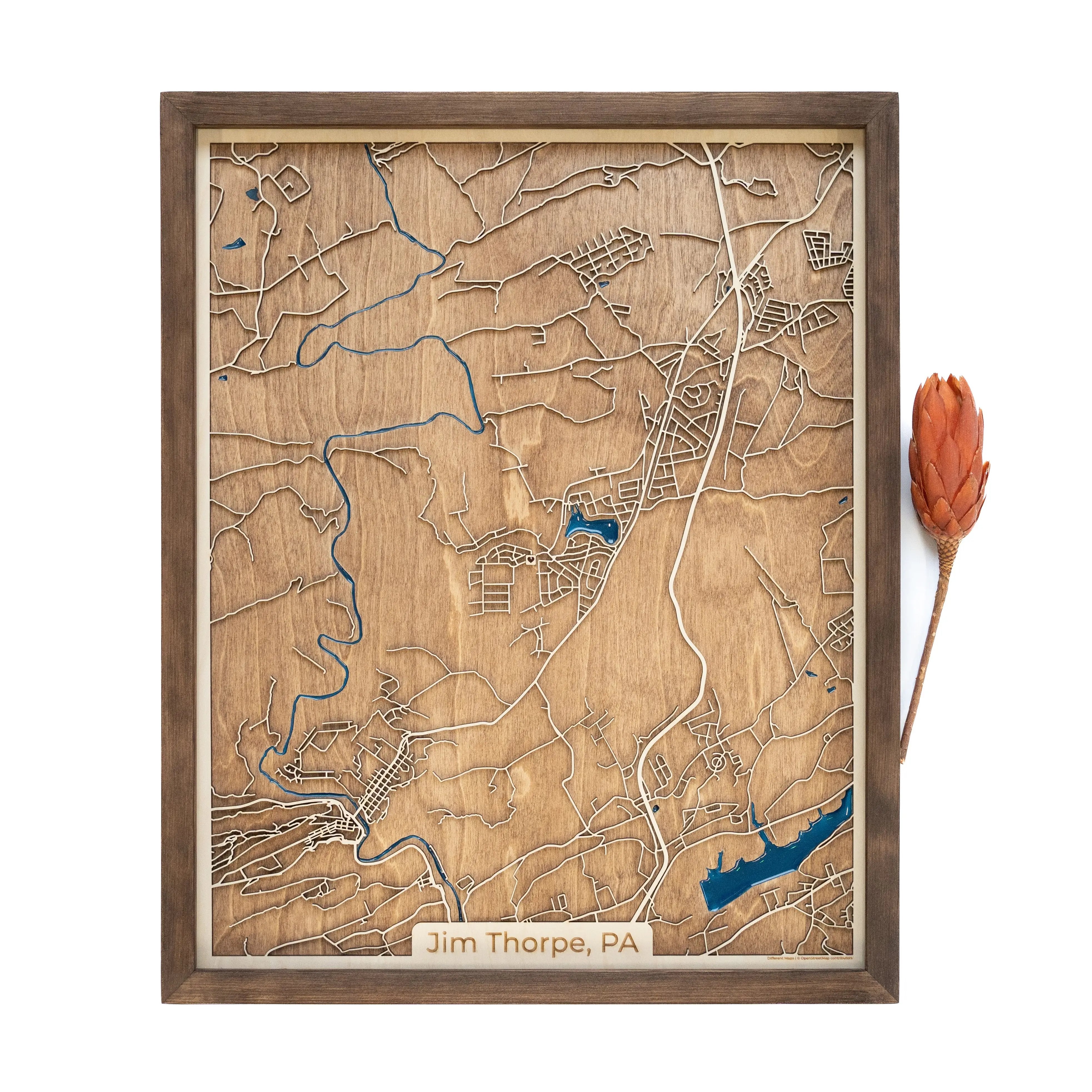 Jim Thorpe Wood Map