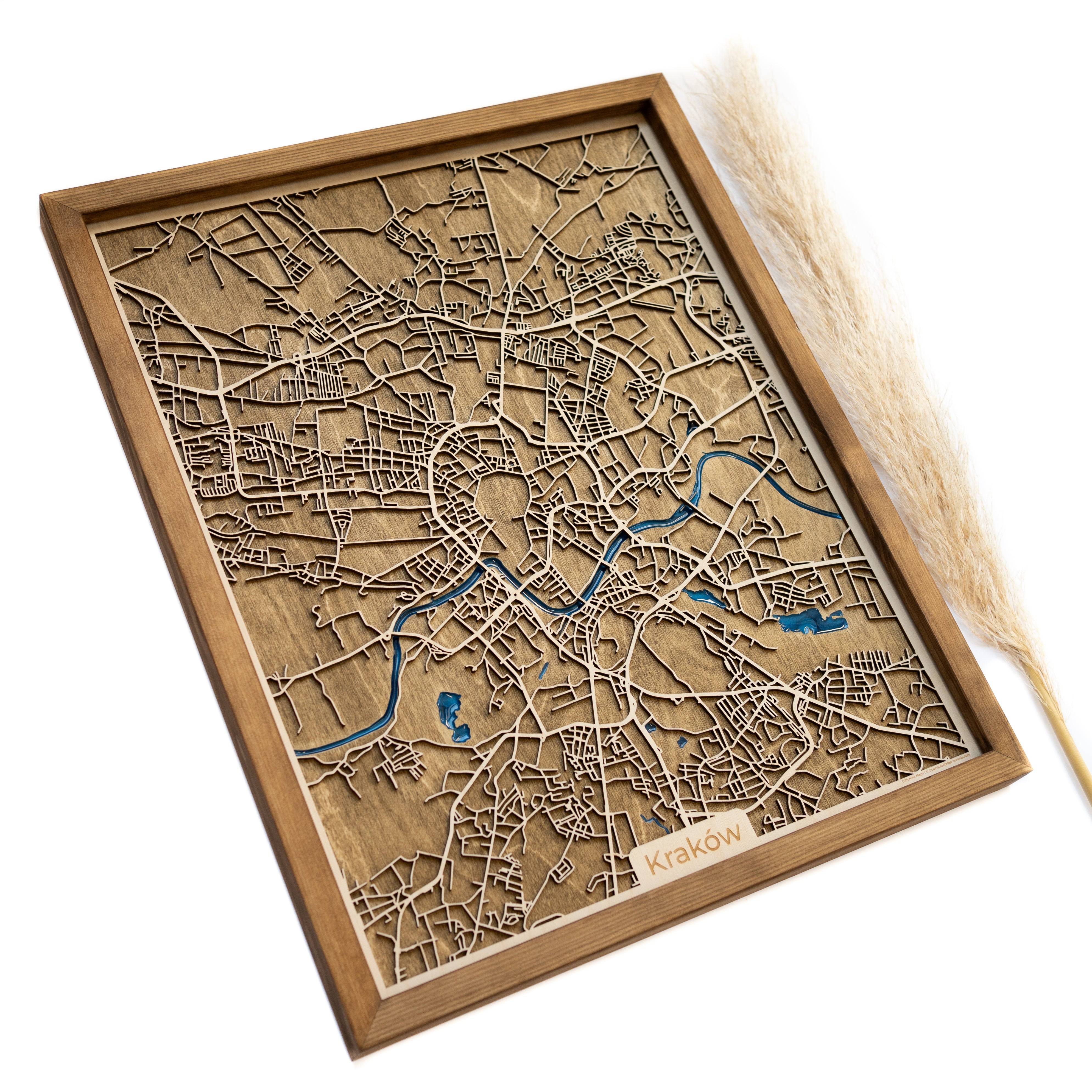 Kraków Poland Map