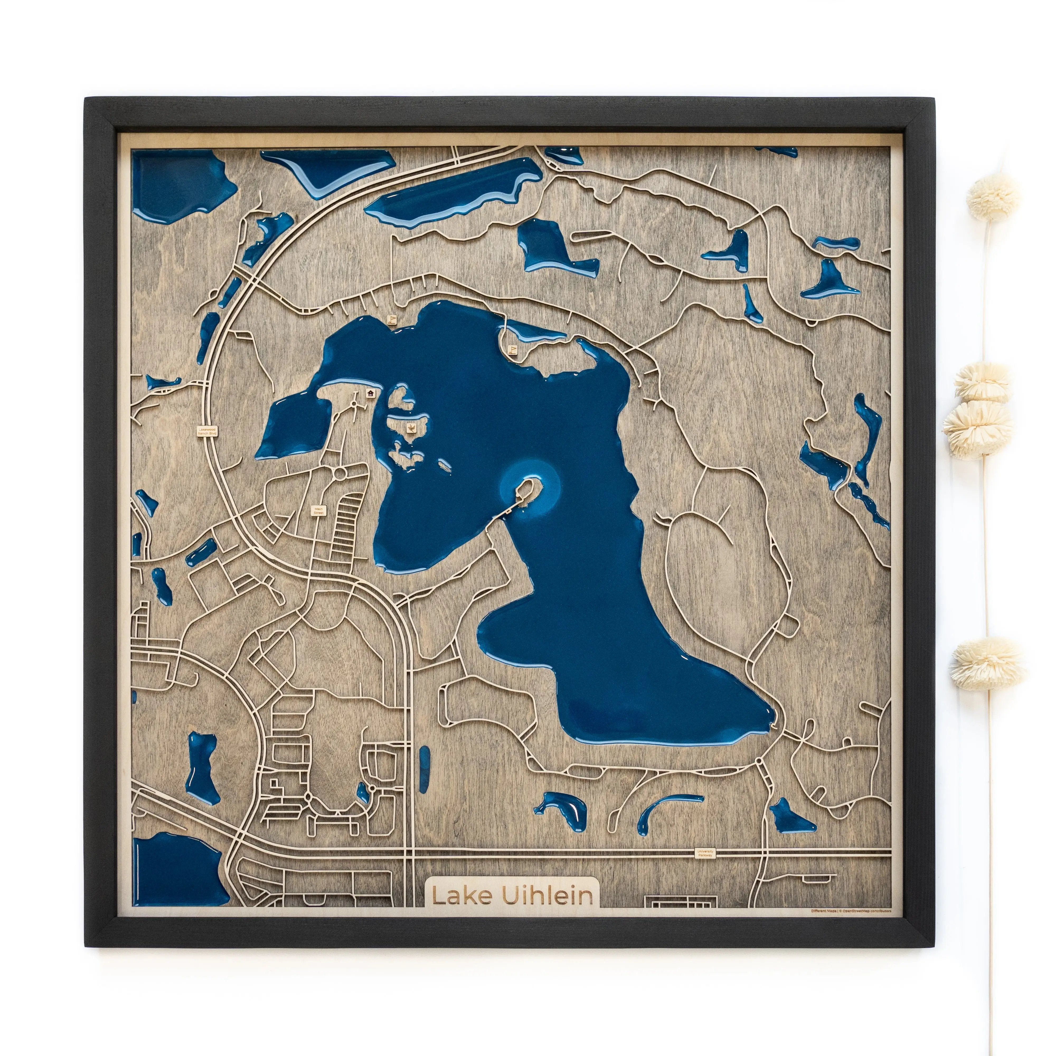 Lake Uihlein Wood Map