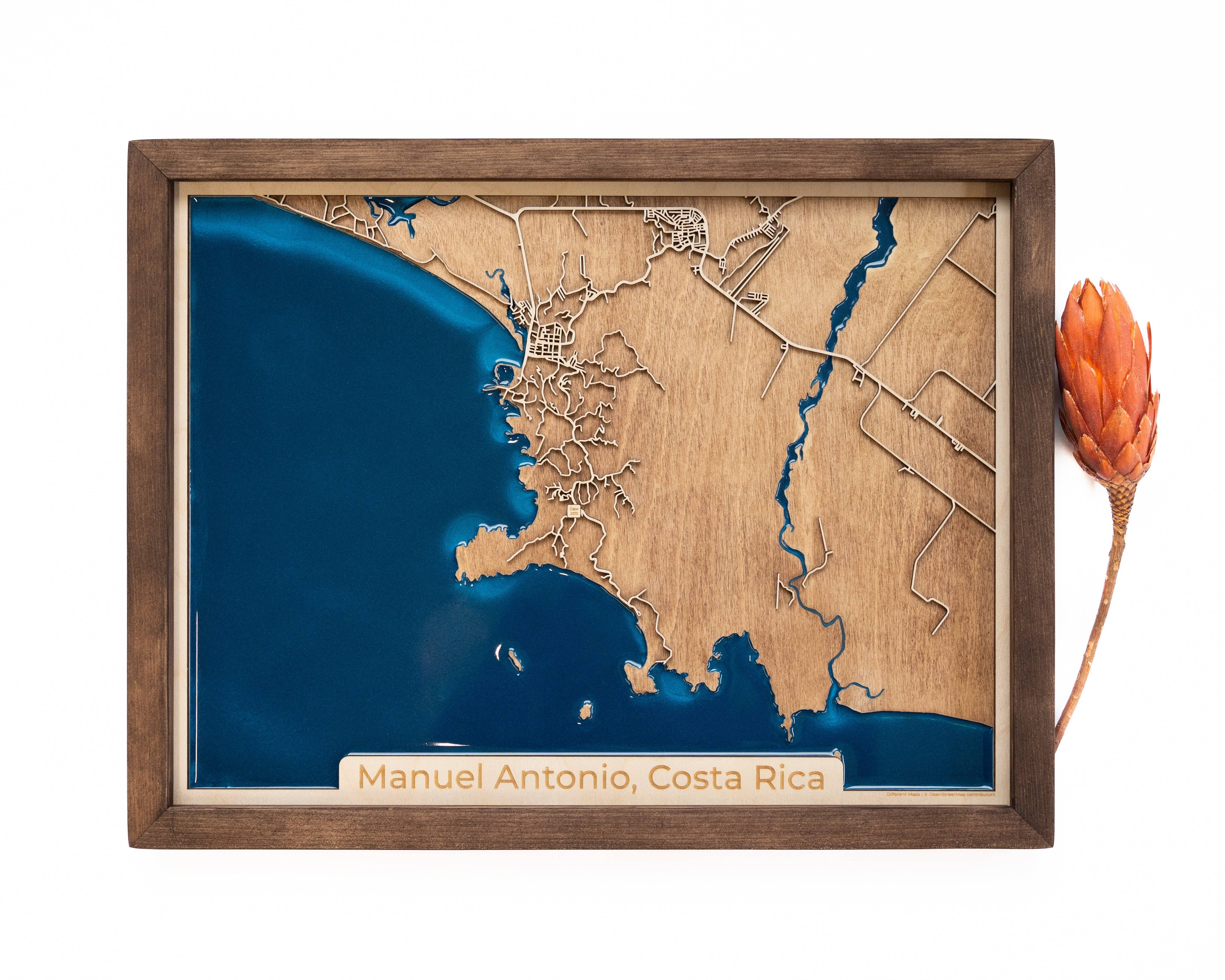 Wooden Map Of The National Parks