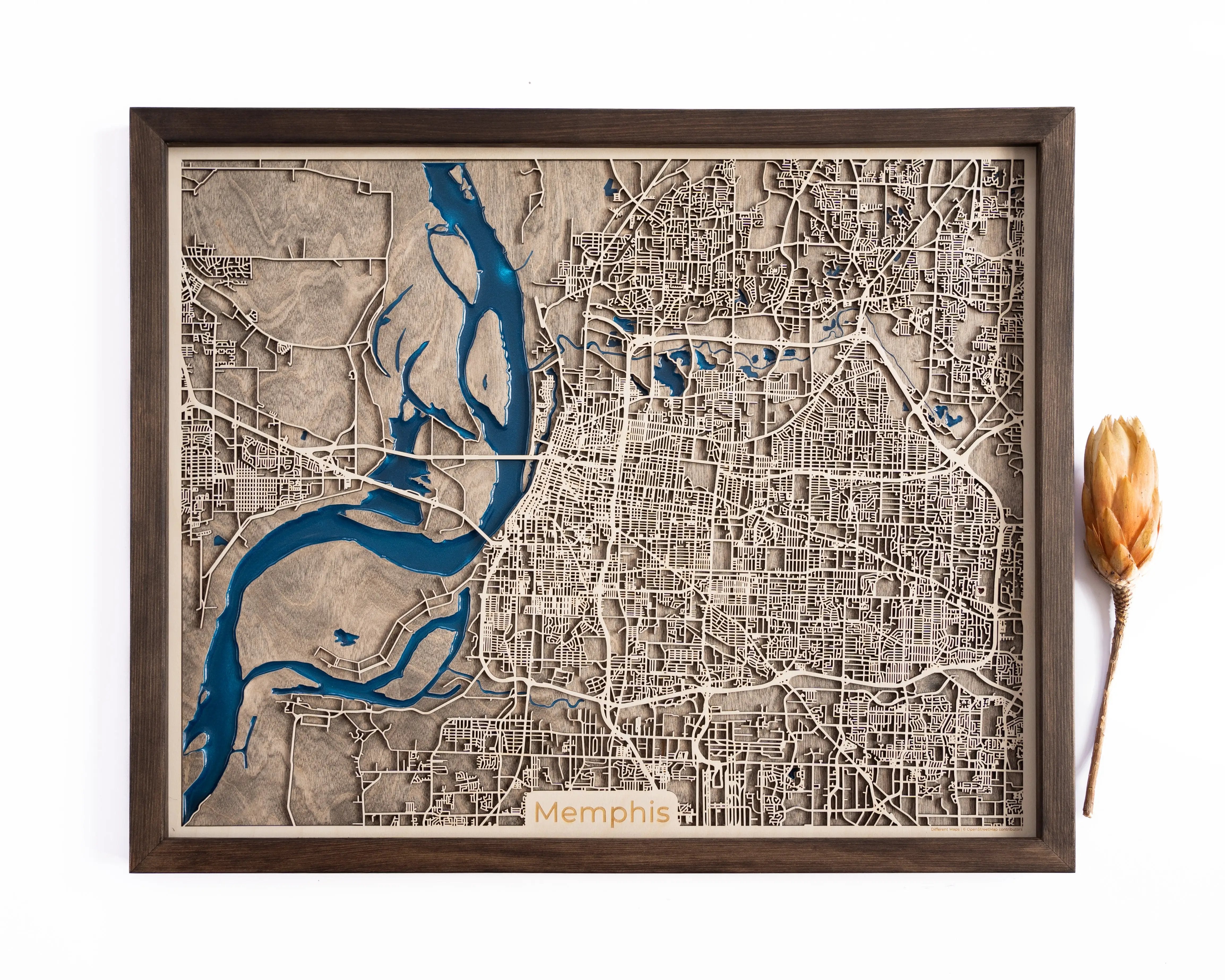 Memphis Wood Map