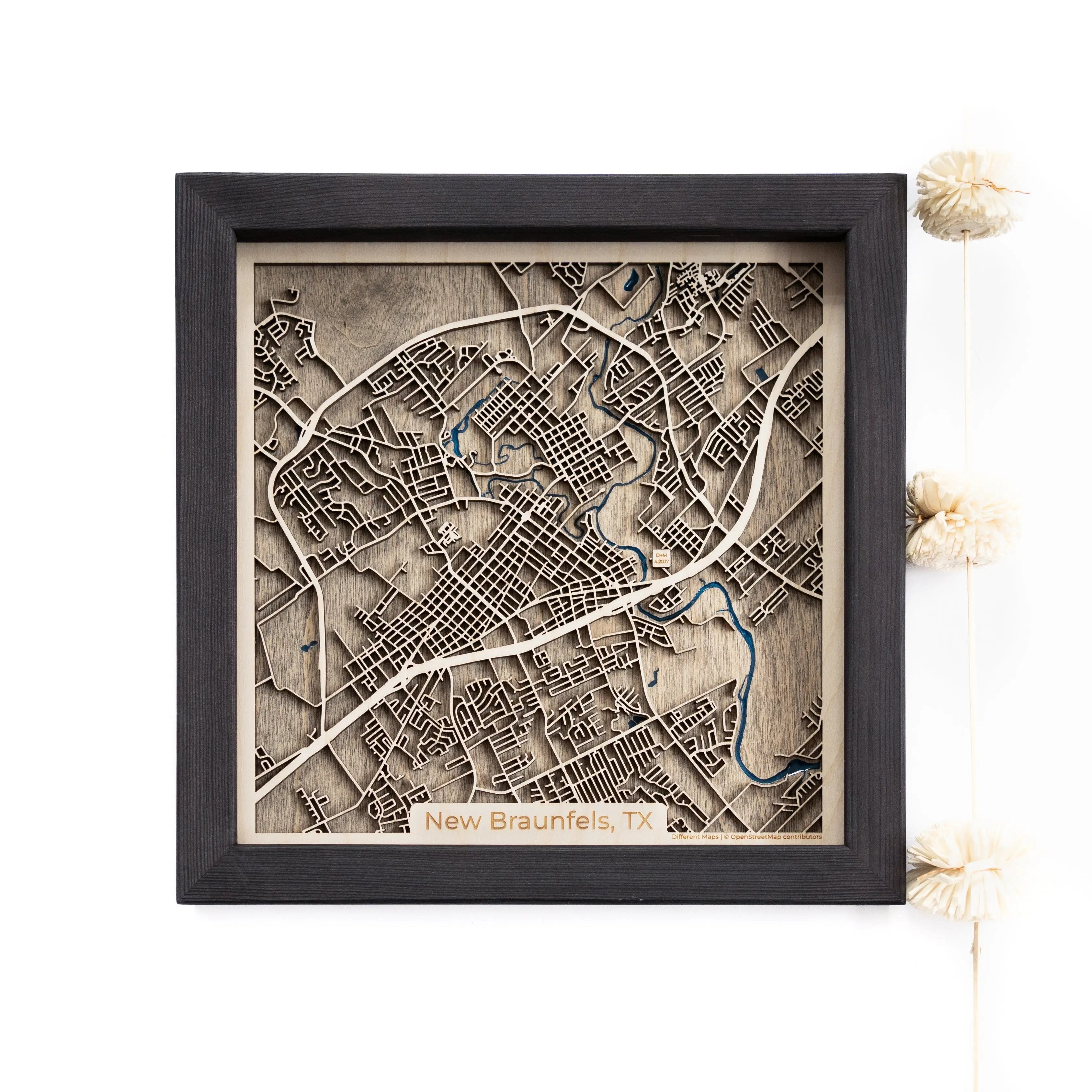 New Braunfels Wood Map