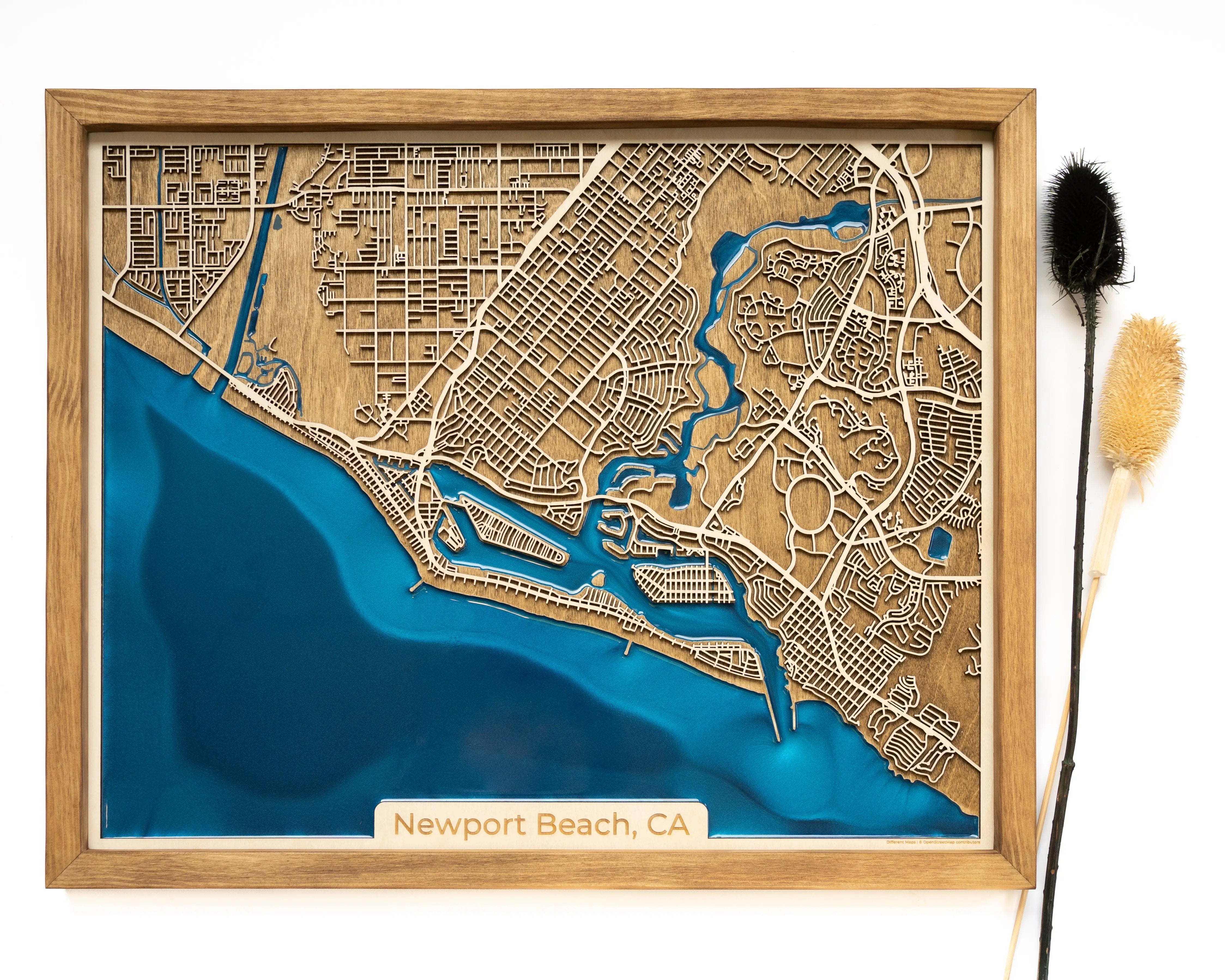 Newport Beach Wood Map