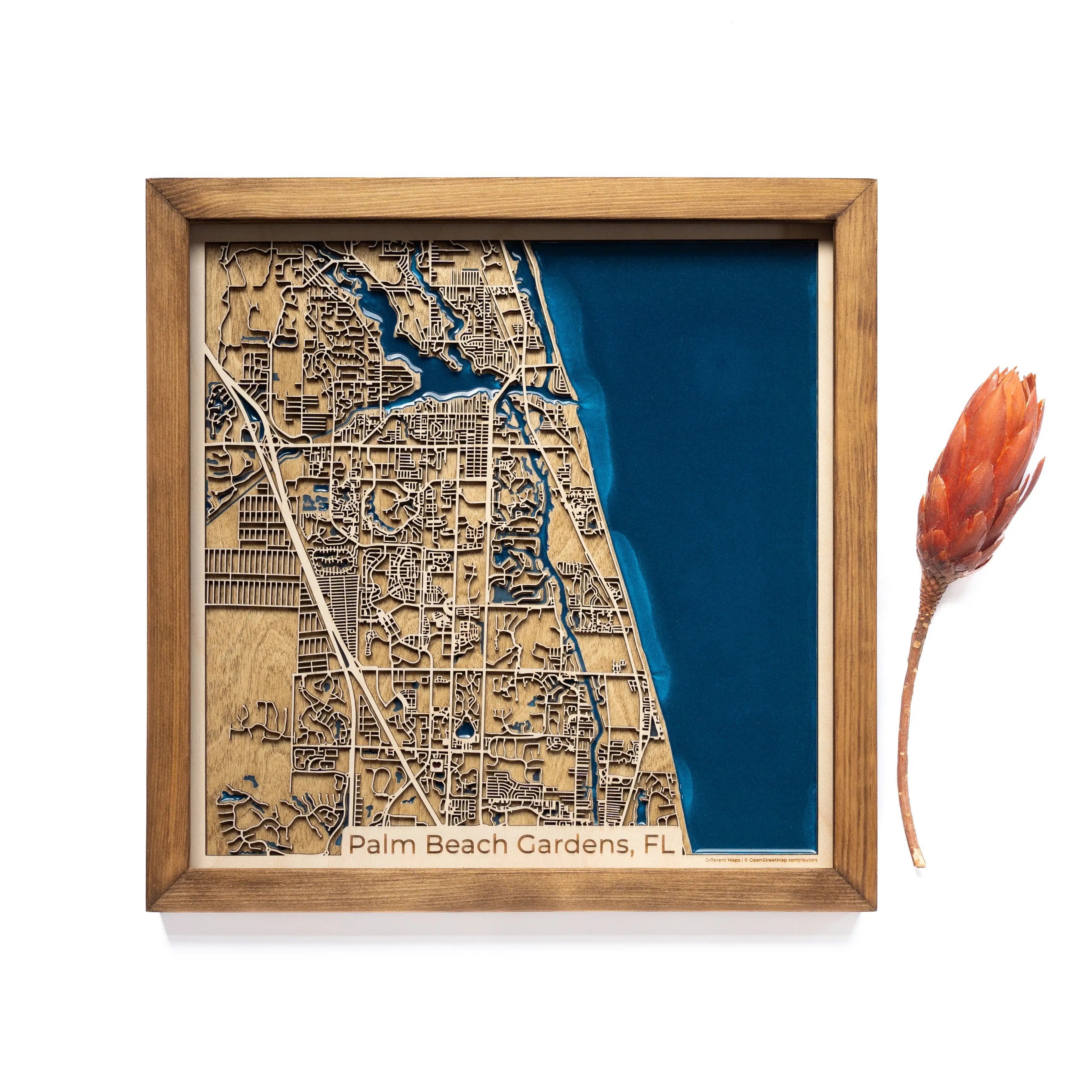 Palm Beach Gardens Wood Map