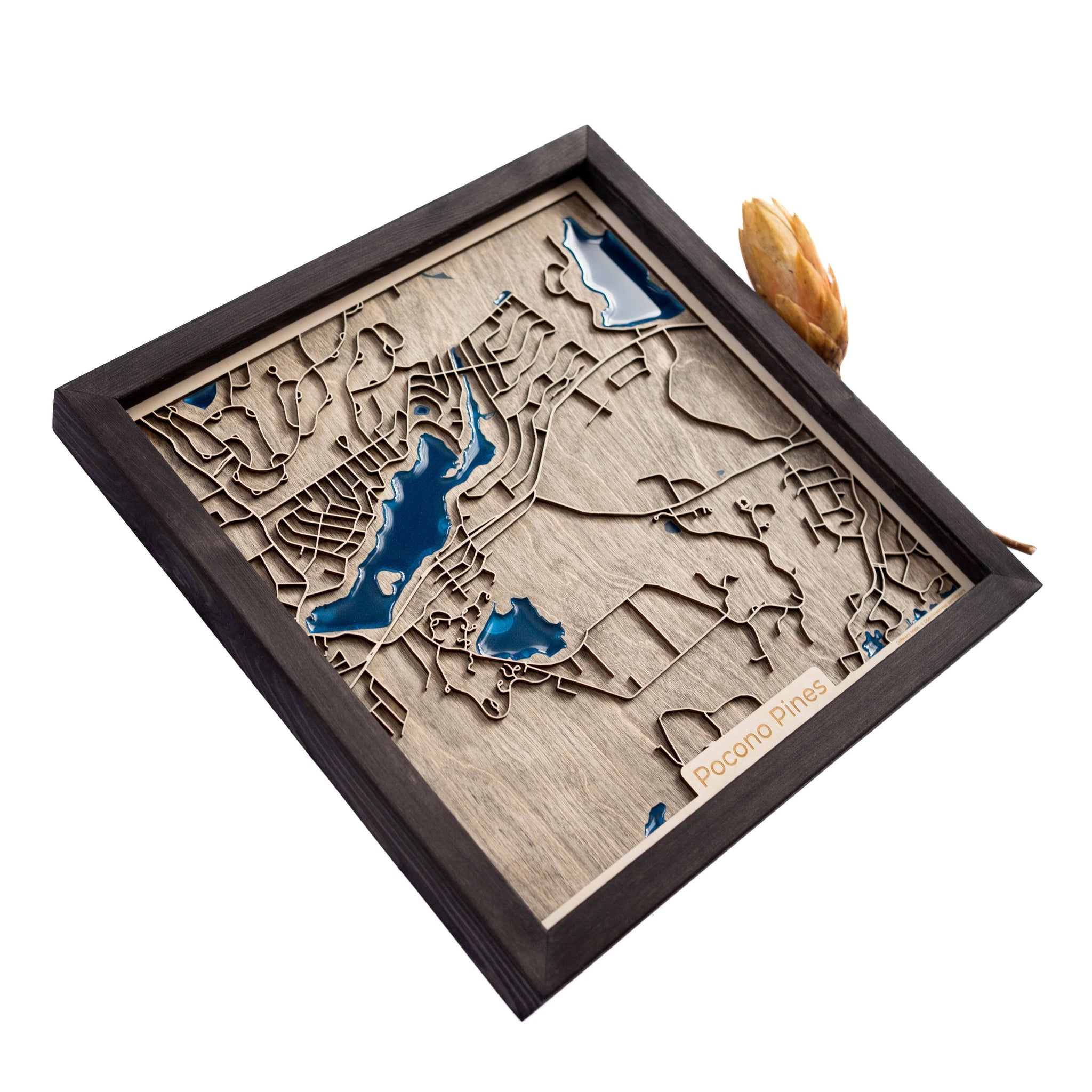 Pocono Pines Themed Gift | Wooden Map | Different Maps