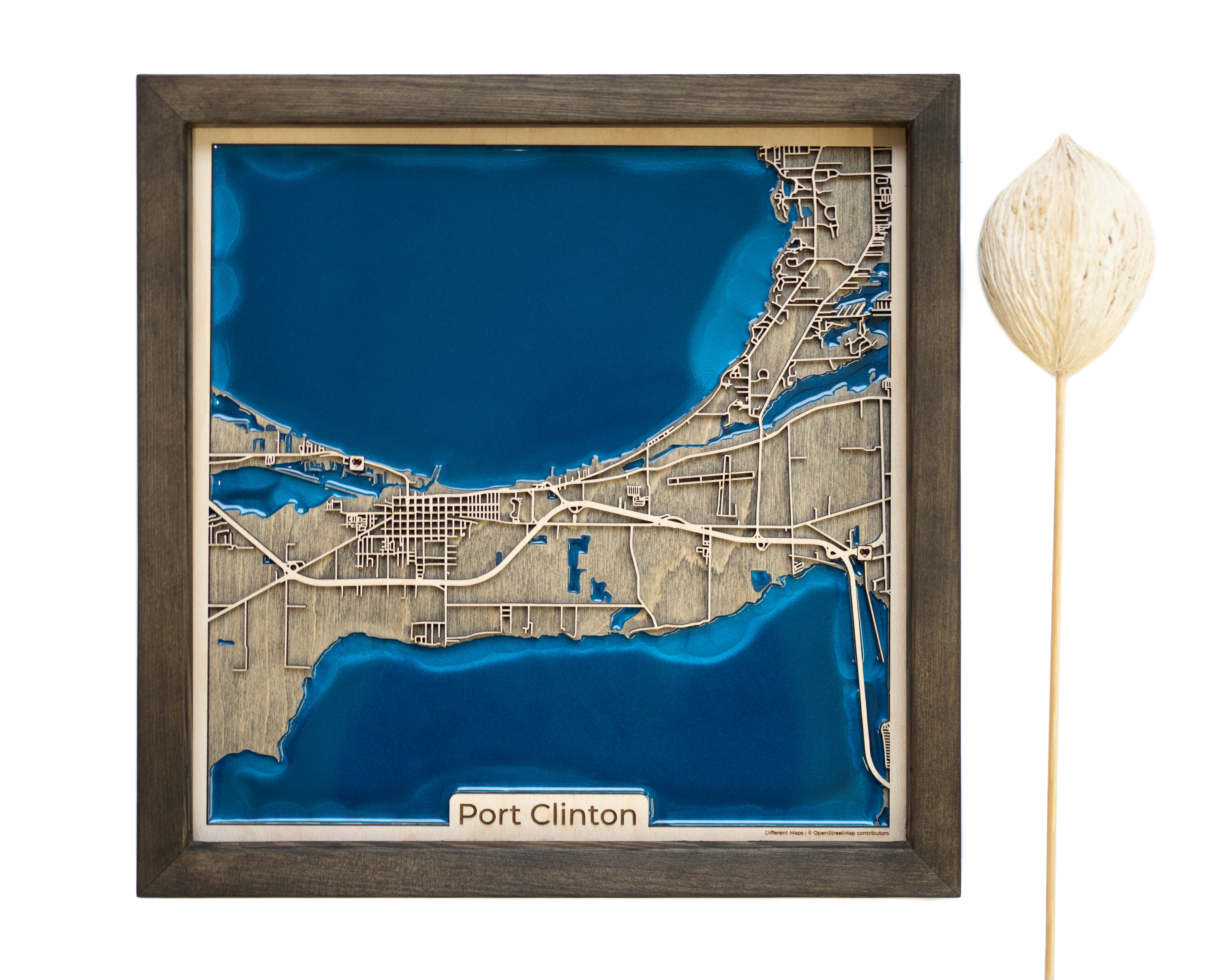 Port Clinton Customizable Map Gift