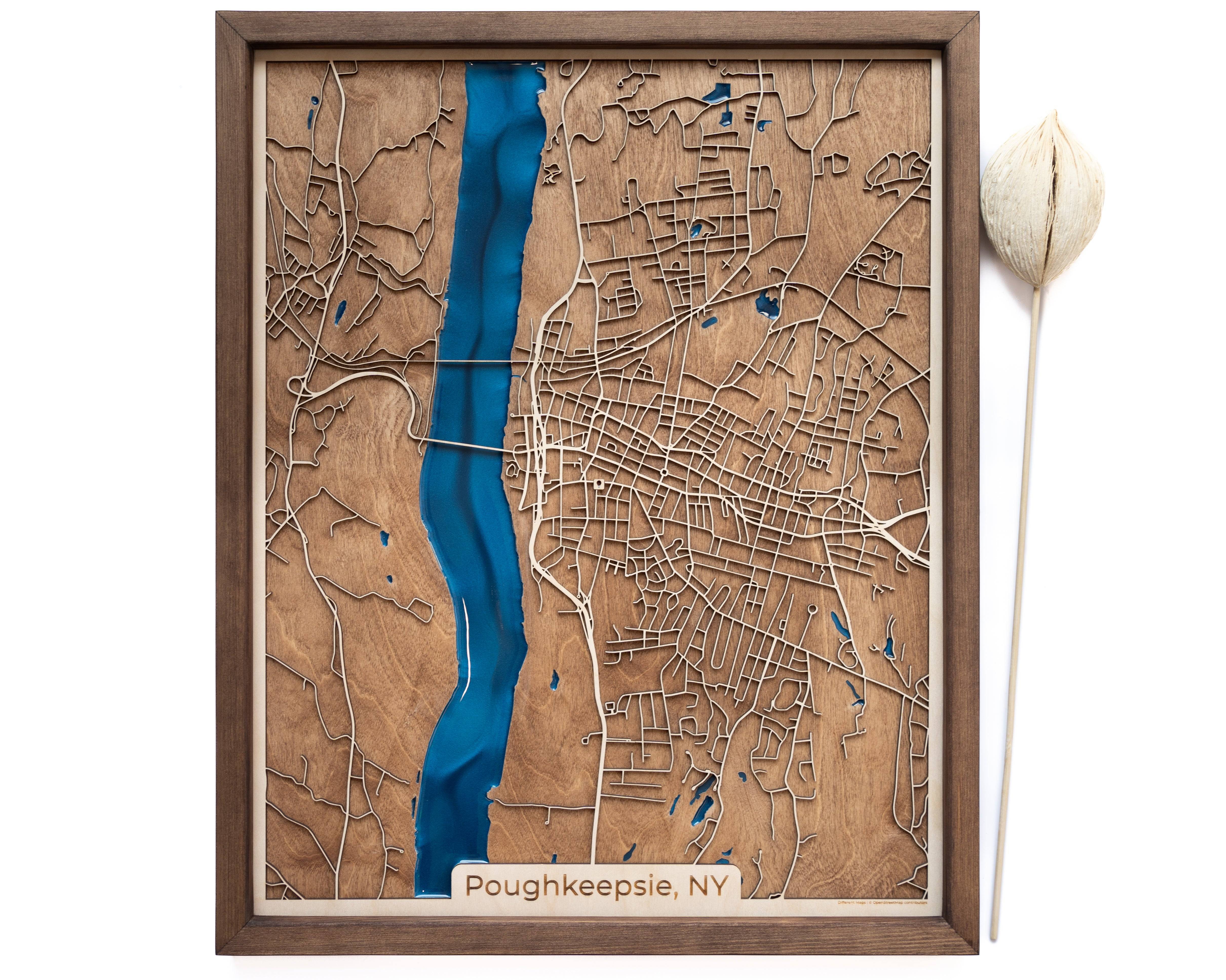 Poughkeepsie Wood Map