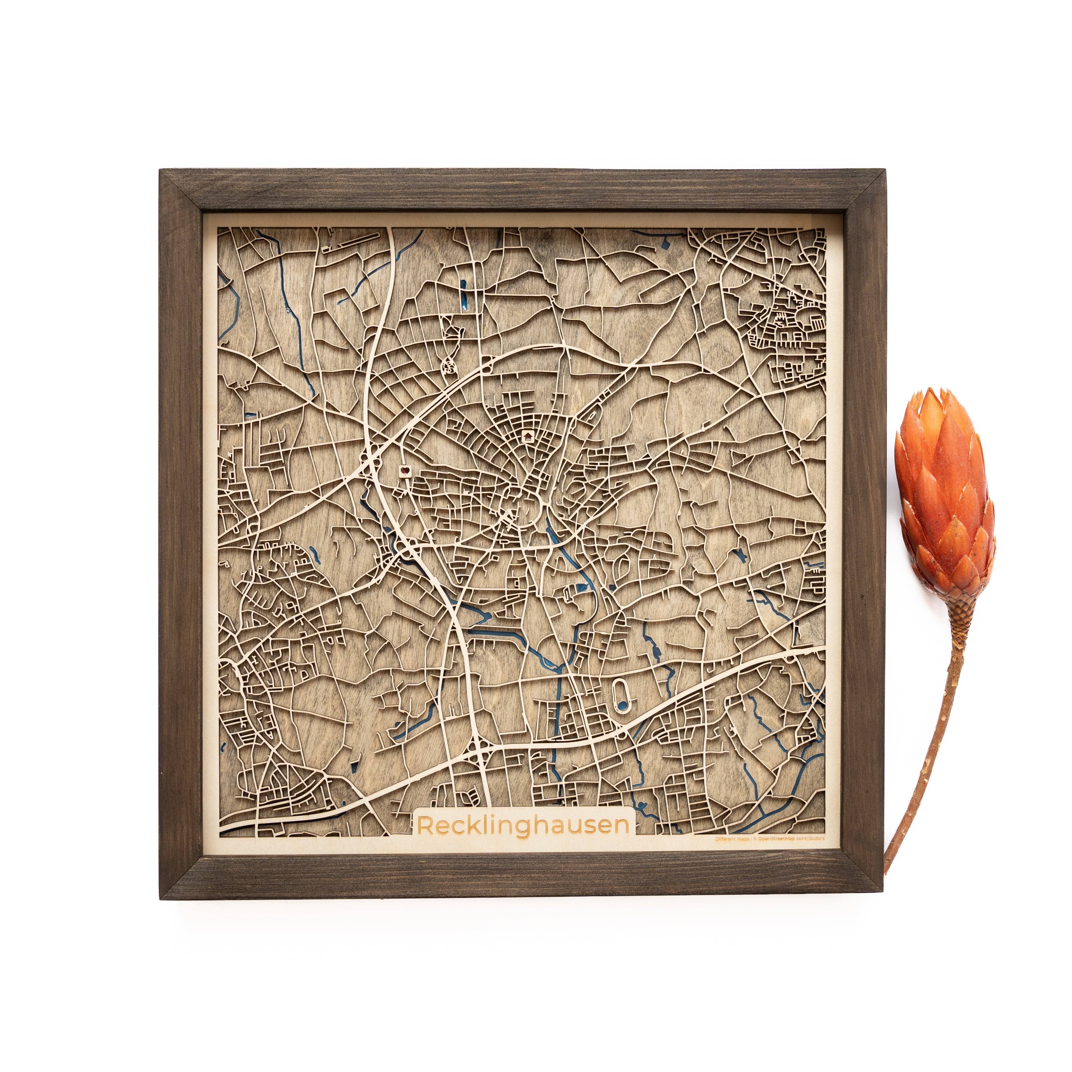 Recklinghausen Wood Map