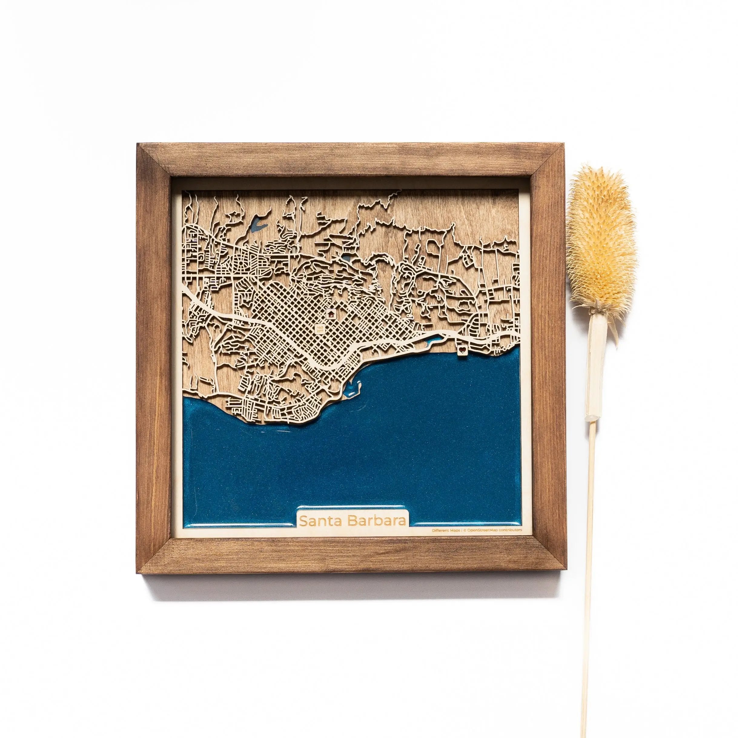 Santa Barbara Wood Map