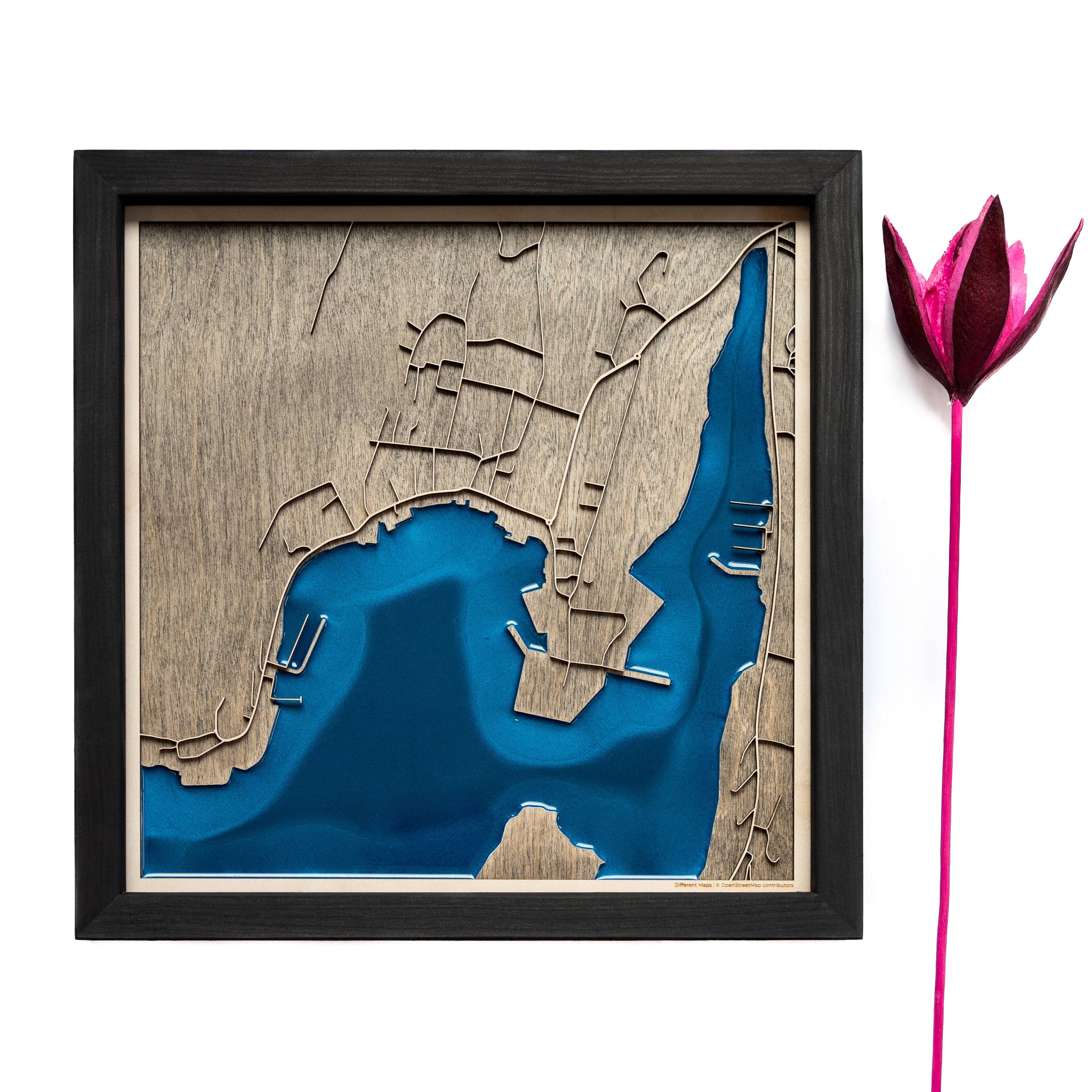 Mother's Day Gift Wood Map