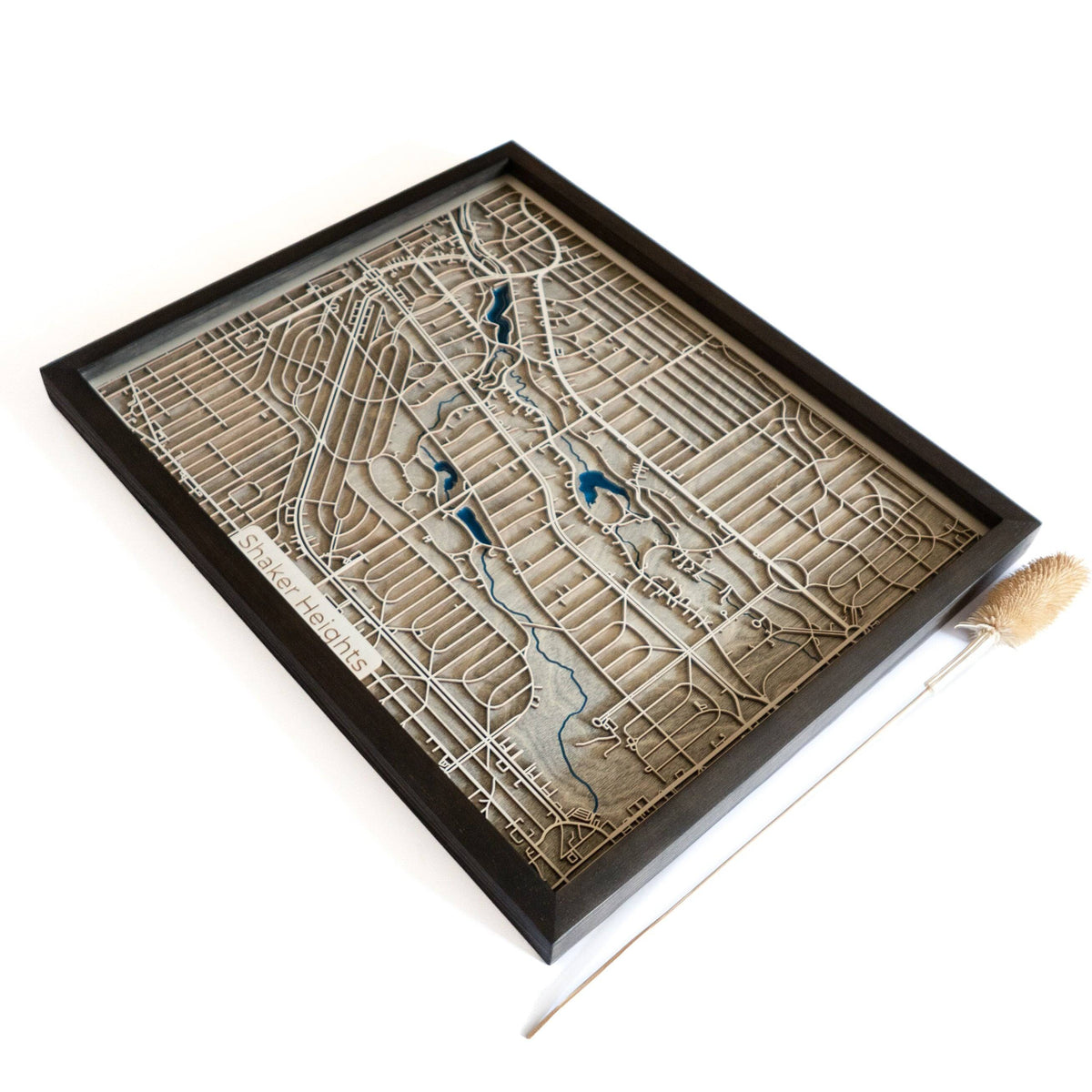 Shaker Heights Themed Gift | Art Wooden Map | DifferentMaps