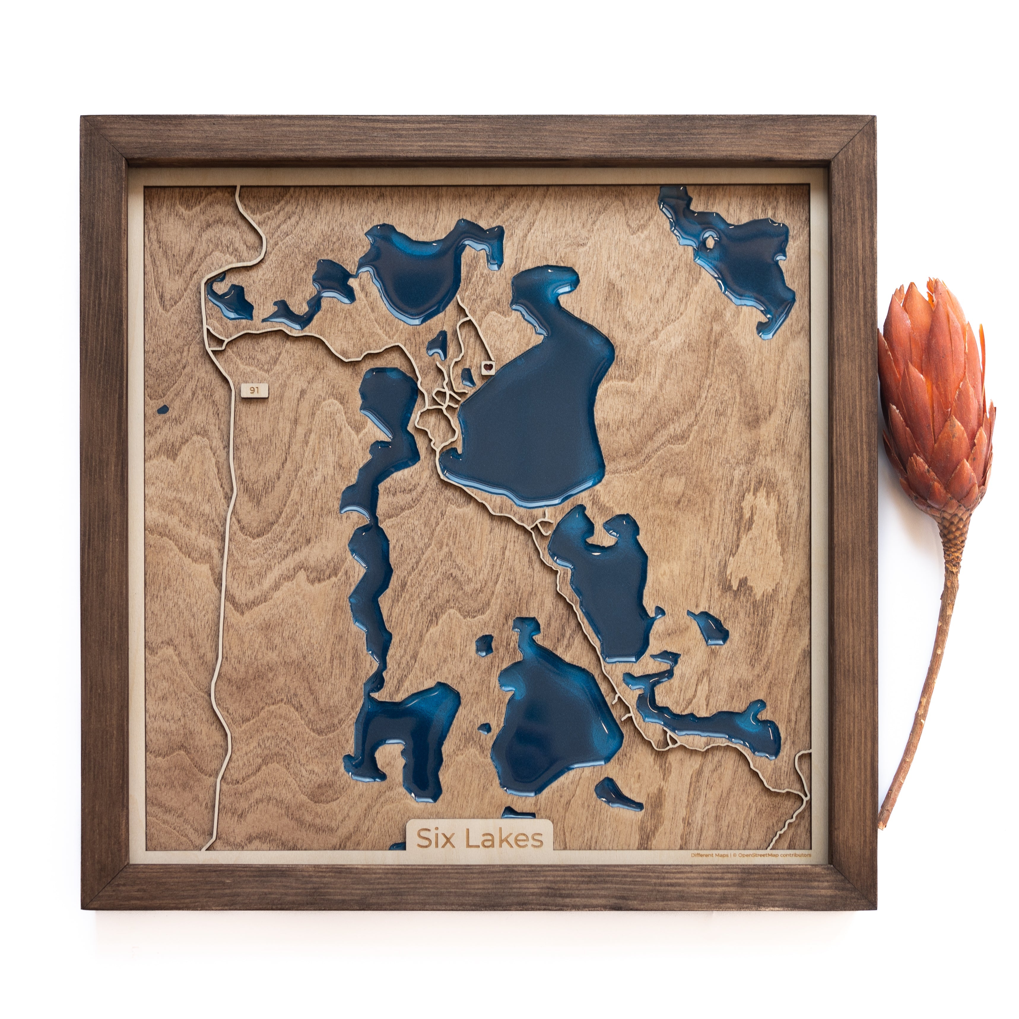 Six Lakes Wood Map