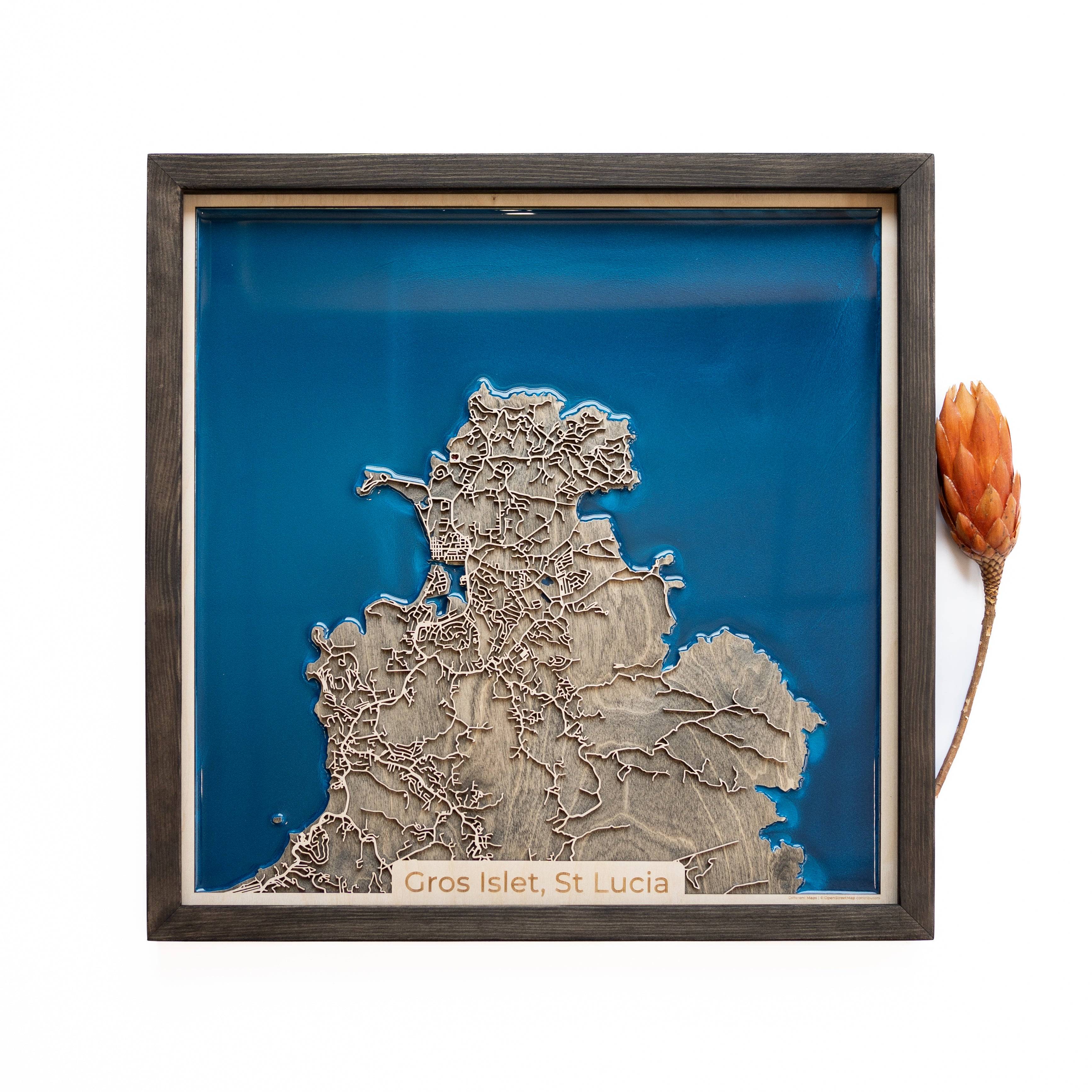 Gros Islet Wood Map