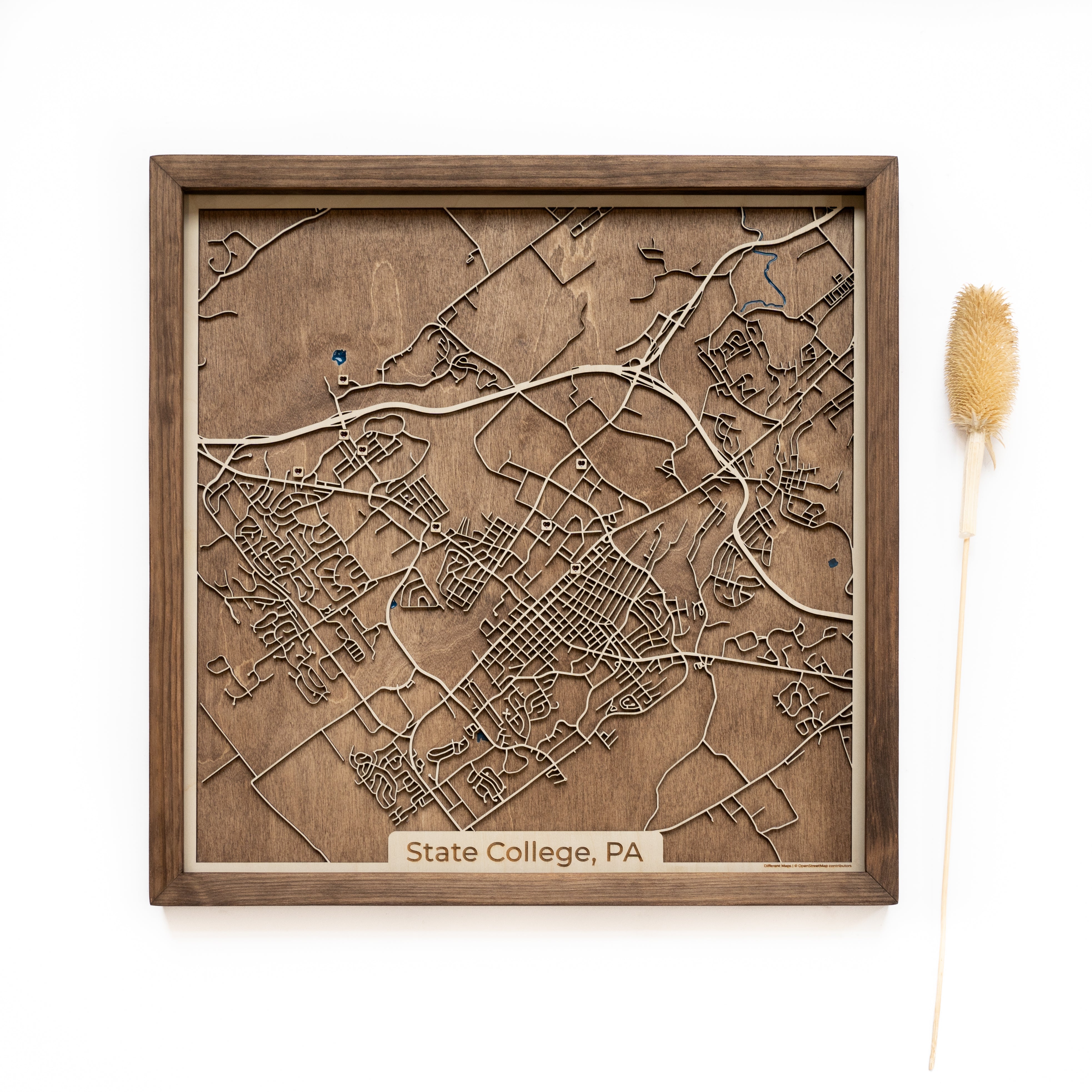 State College Wood Map