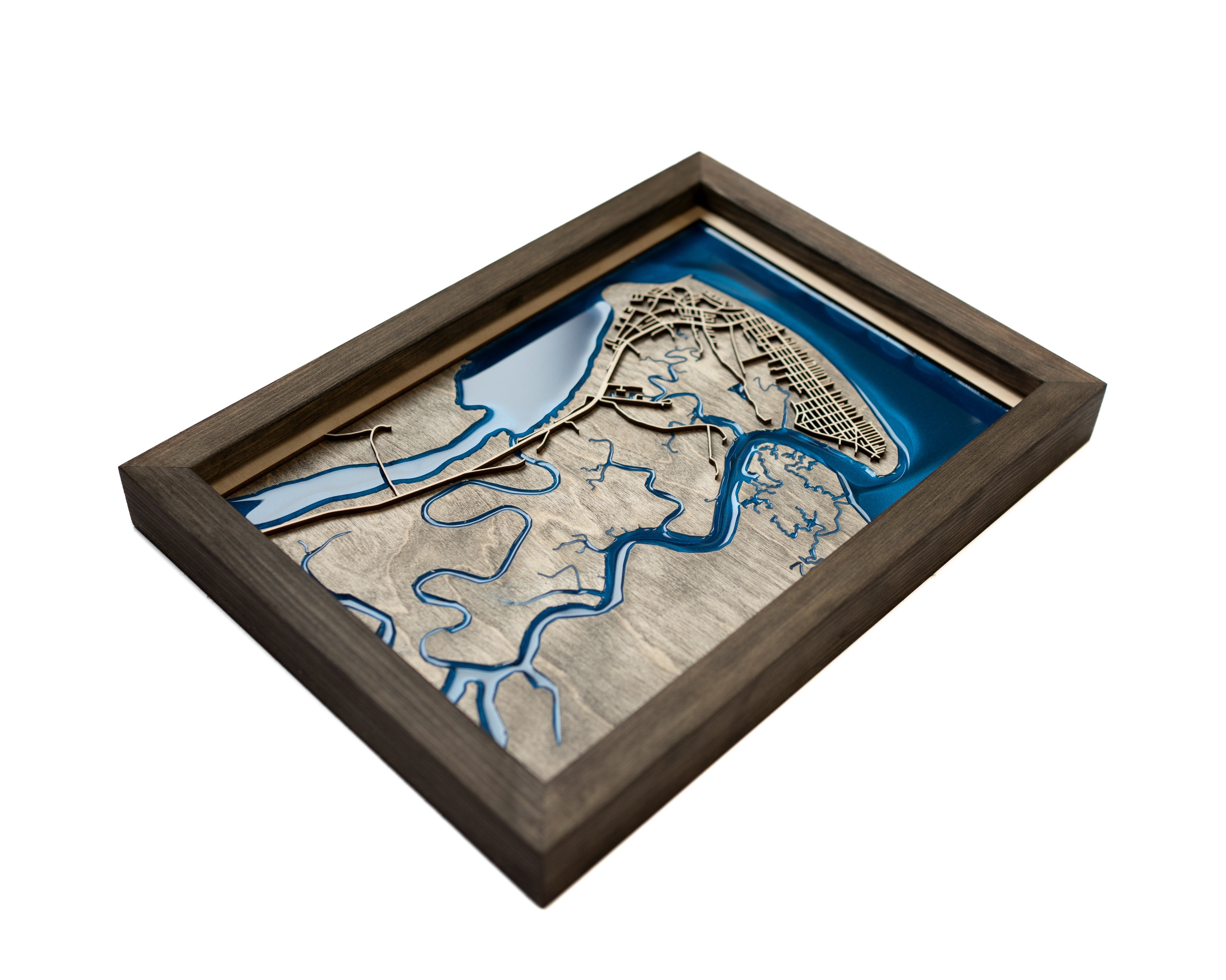 Tybee Island Wall Art Map