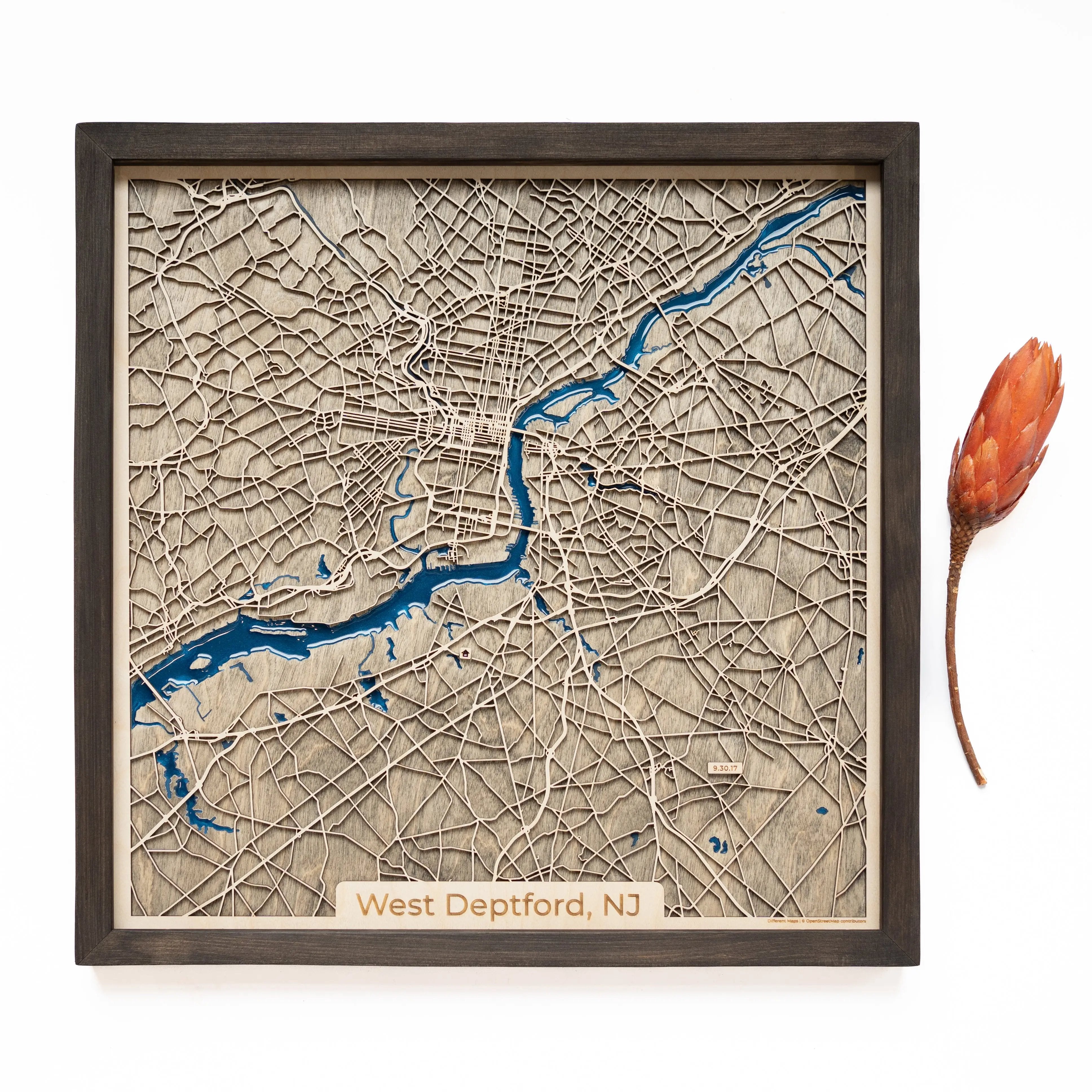 West Deptford Wood Map