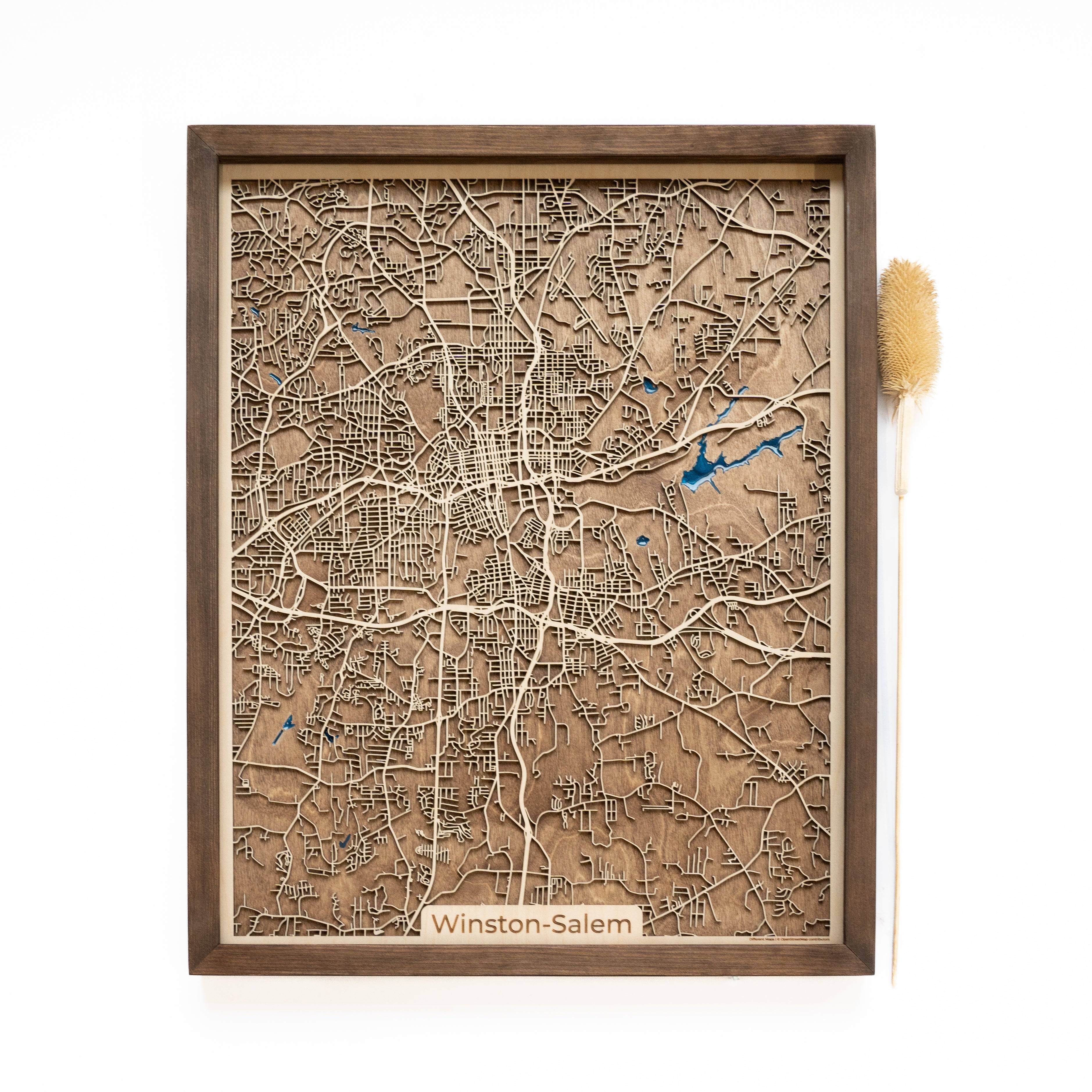 Winston-Salem Wood Map