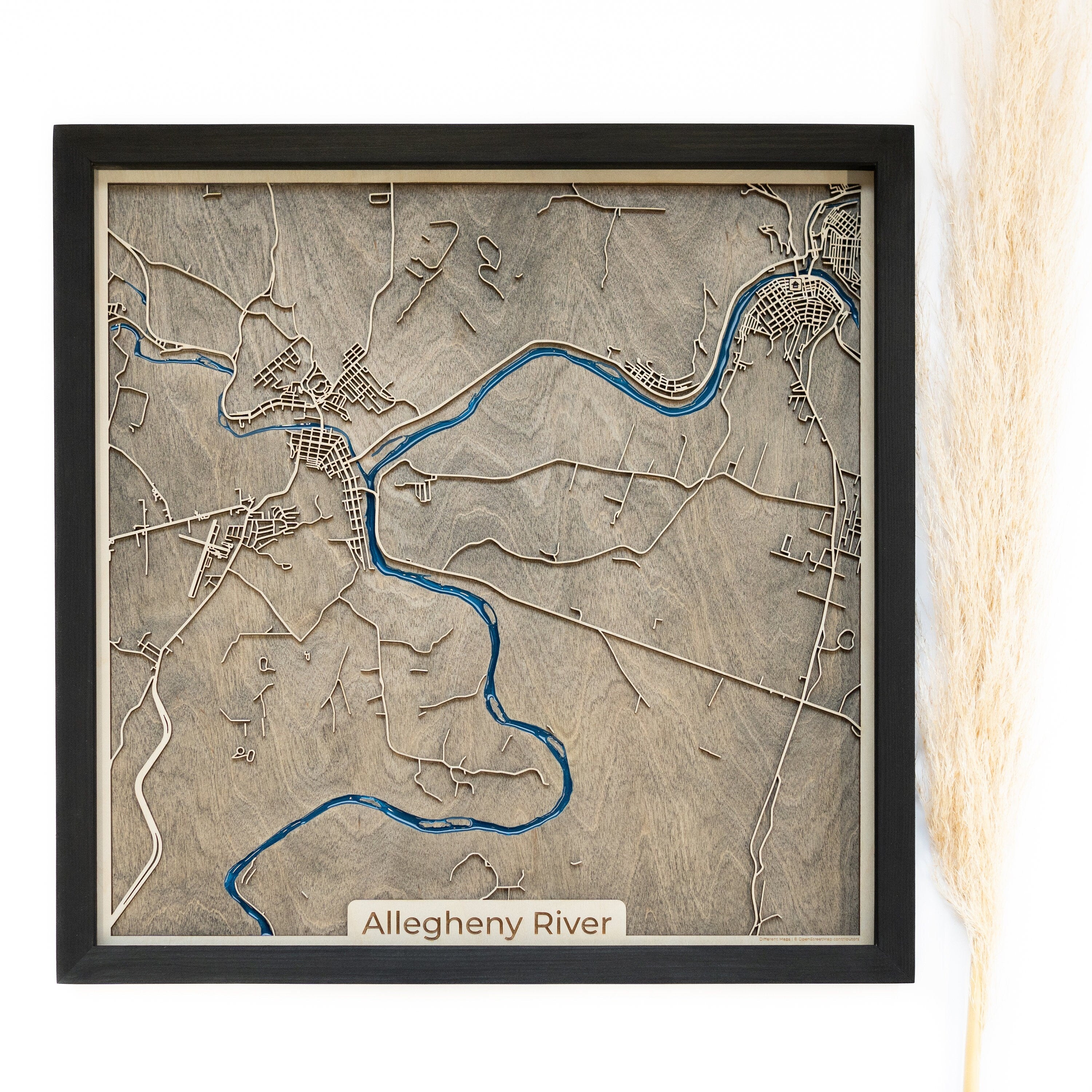 Allegheny River wood map