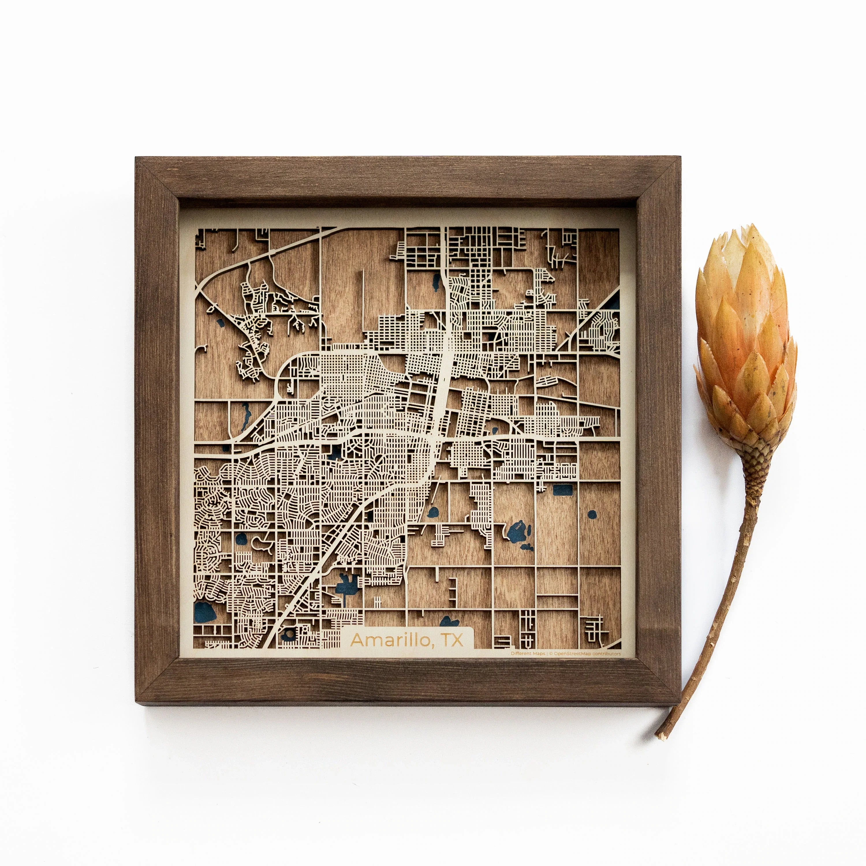 Amarillo wood map